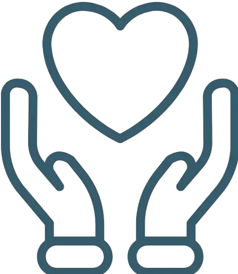 Imagen decorativa de unas manos sosteniendo un corazón en el aire